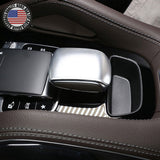 Matte Silver Central Control Armrest Decorative Cover Trim For NEW GLE GLS Class