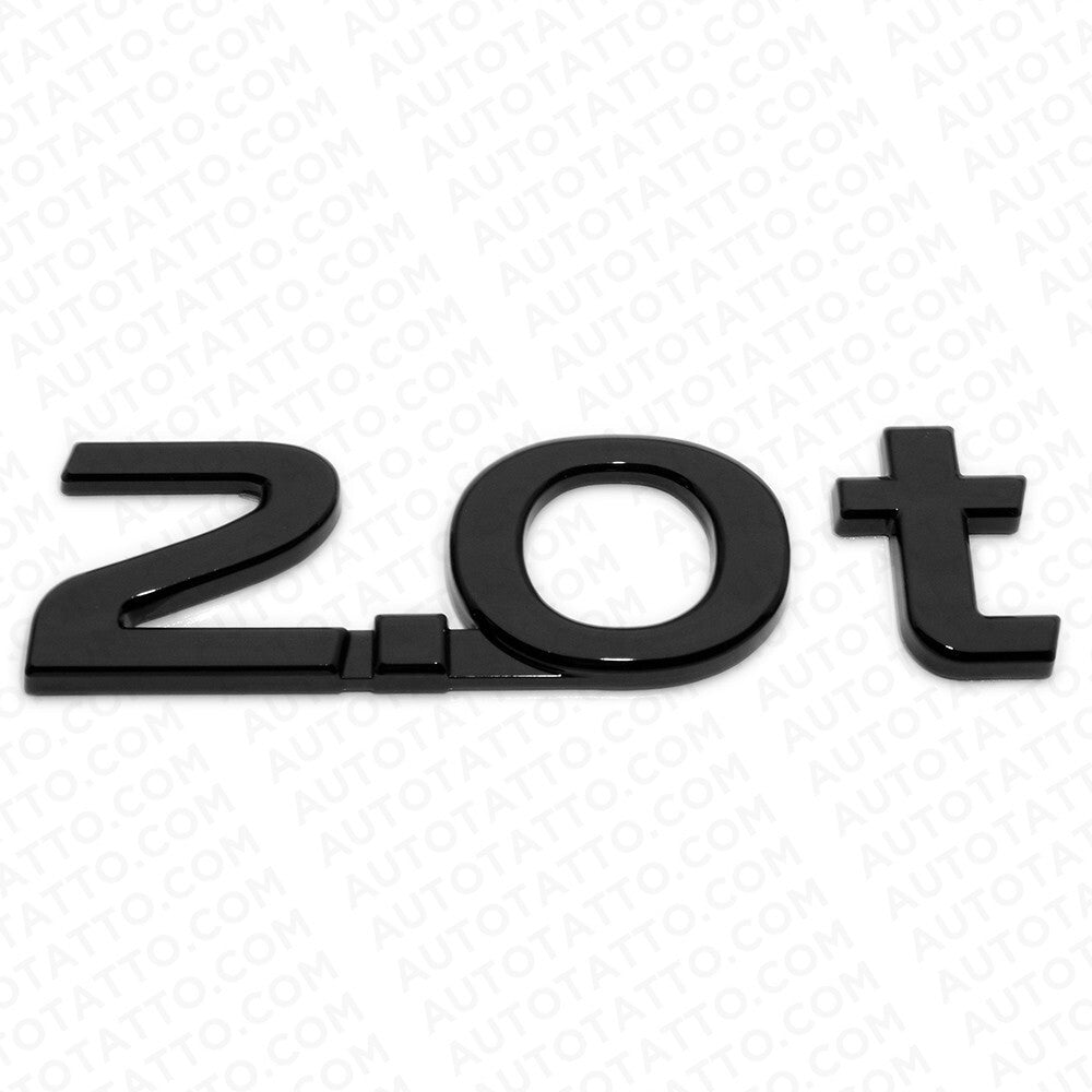 For Infiniti 2.0t Left or Right Side Fender Badge Emblem Nameplate Gloss Black