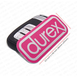 Universal Fashion Aluminum Alloy Durex Car Decal Sticker for Auto Decoration