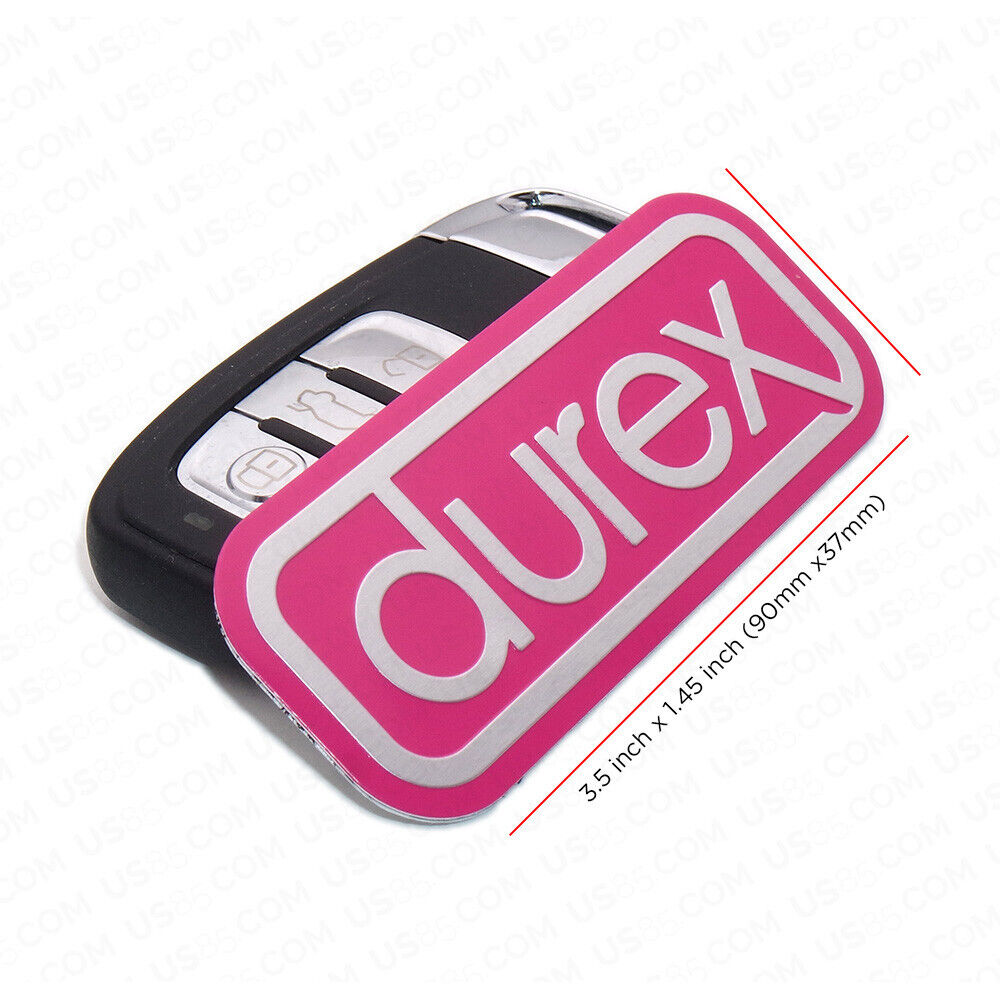 Universal Fashion Aluminum Alloy Durex Car Decal Sticker for Auto Decoration