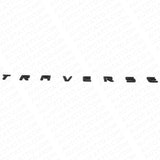 Chevy Traverse Front Door Left or Right Badge Nameplate Logo Emblem Gloss Black