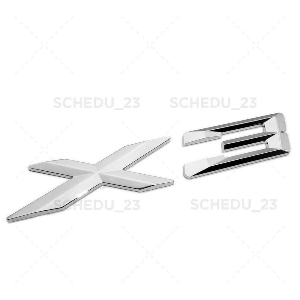 11-17 Chrome BMW X3 Rear Trunk Liftgate Nameplate Letter Emblem Badge /M Sport