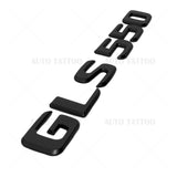 17-19 Mercedes GLS 550 Letter Emblem Liftgate Logo Badge AMG Sport Matte Black