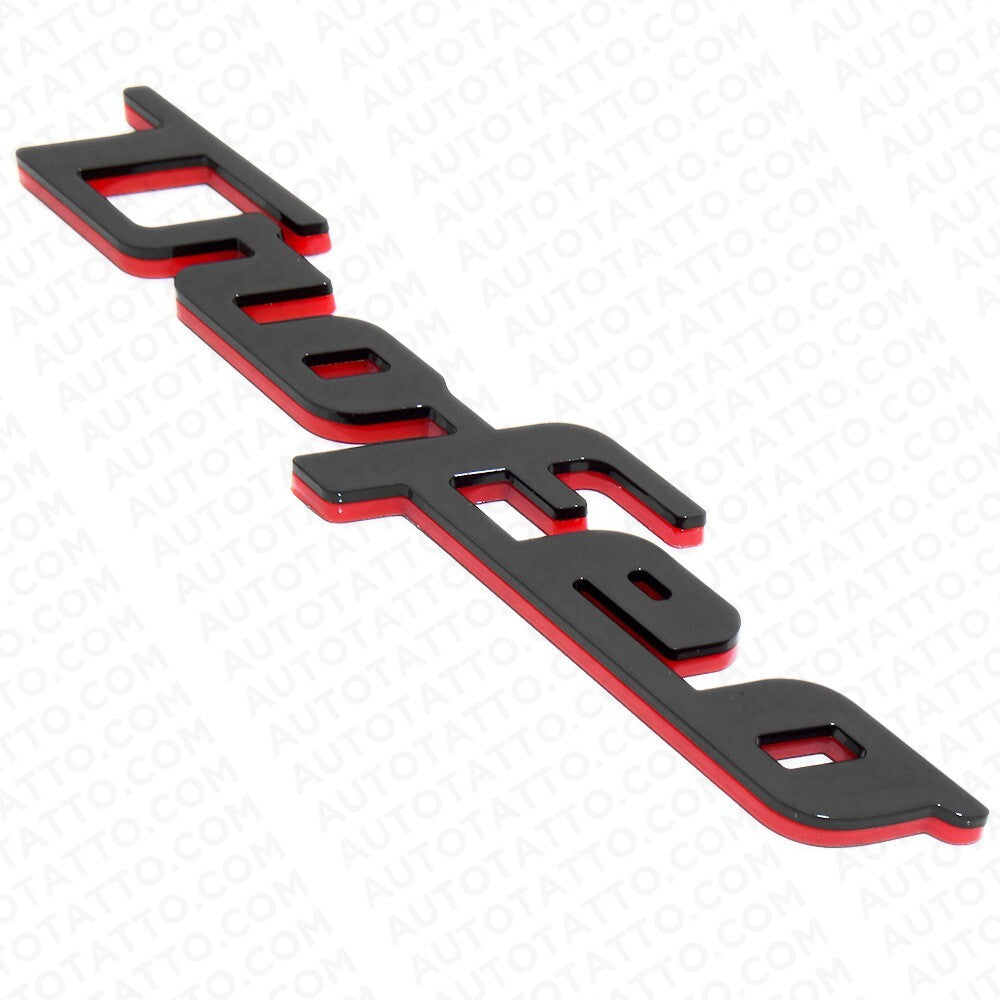For Maserati Ghibli Levante GT Fender Trofeo Emblem Nameplate Badge Black Red