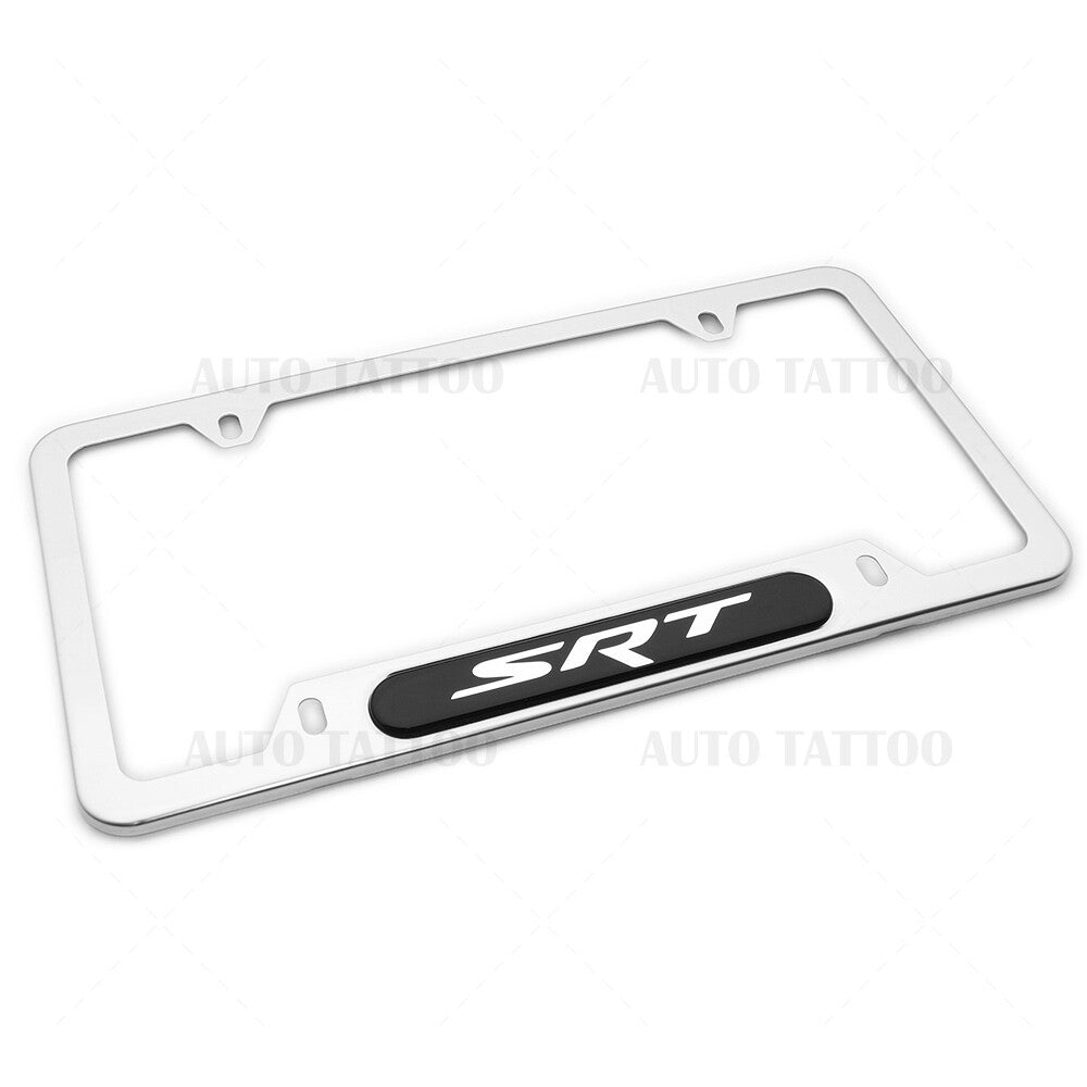 2015-2022 Chrysler Dodge Jeep SRT Stainless Steel License Plate Frame Mopar