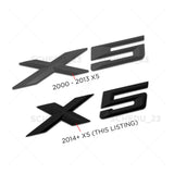 14-26 Matte Black BMW X5 Rear Liftgate Letter Nameplate Emblem Badge  /M Sport
