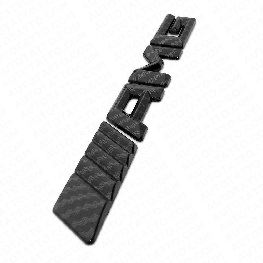 Black Carbon Fiber Style AMG Sport Car Emblem 3D Trunk Lid Logo Badge Decoration
