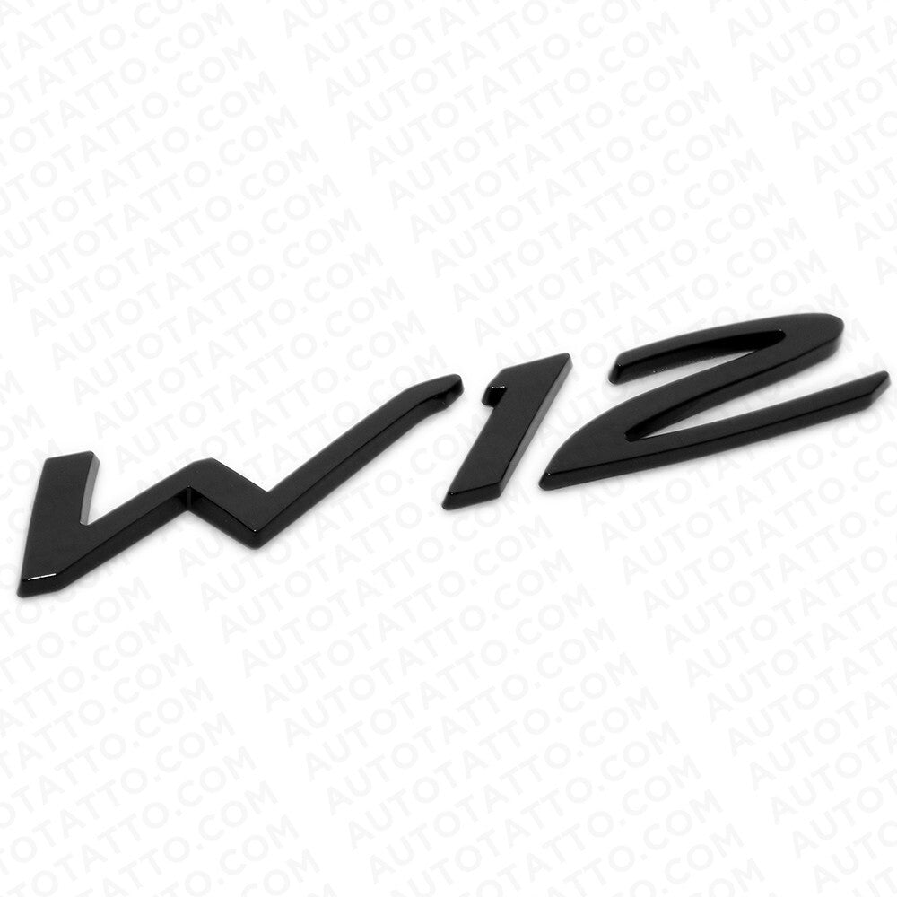 2x Bentley Continental GT Speed W12 Sidehead Fender Badge Emblem Matte Black