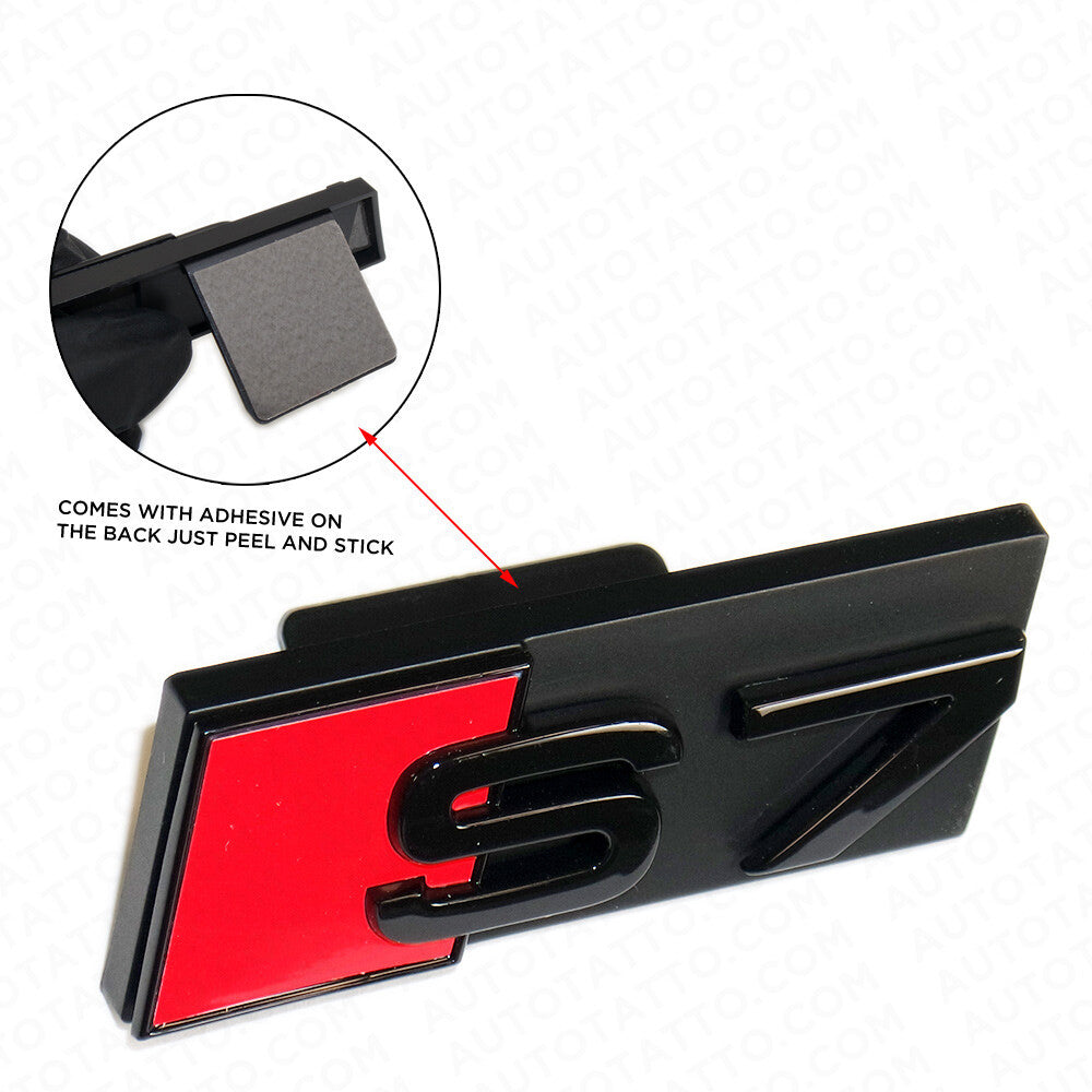 Audi S7 Front Grille Bumper Radiator Lettering Emblem Badge Logo Sport Black
