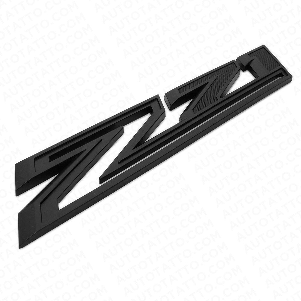 For Chevy 19-21 Silverado Z71 Fender Letter Sport Logo Emblem Badge Blackout