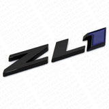 3x Camaro Hood & Rear Bumper ZL1 Nameplate Logo Sport Emblem Decorate Black Blue