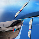 BMW M Performance 3D Carbon Car Side Door Strip Scratche Edge Guard Trim Silver