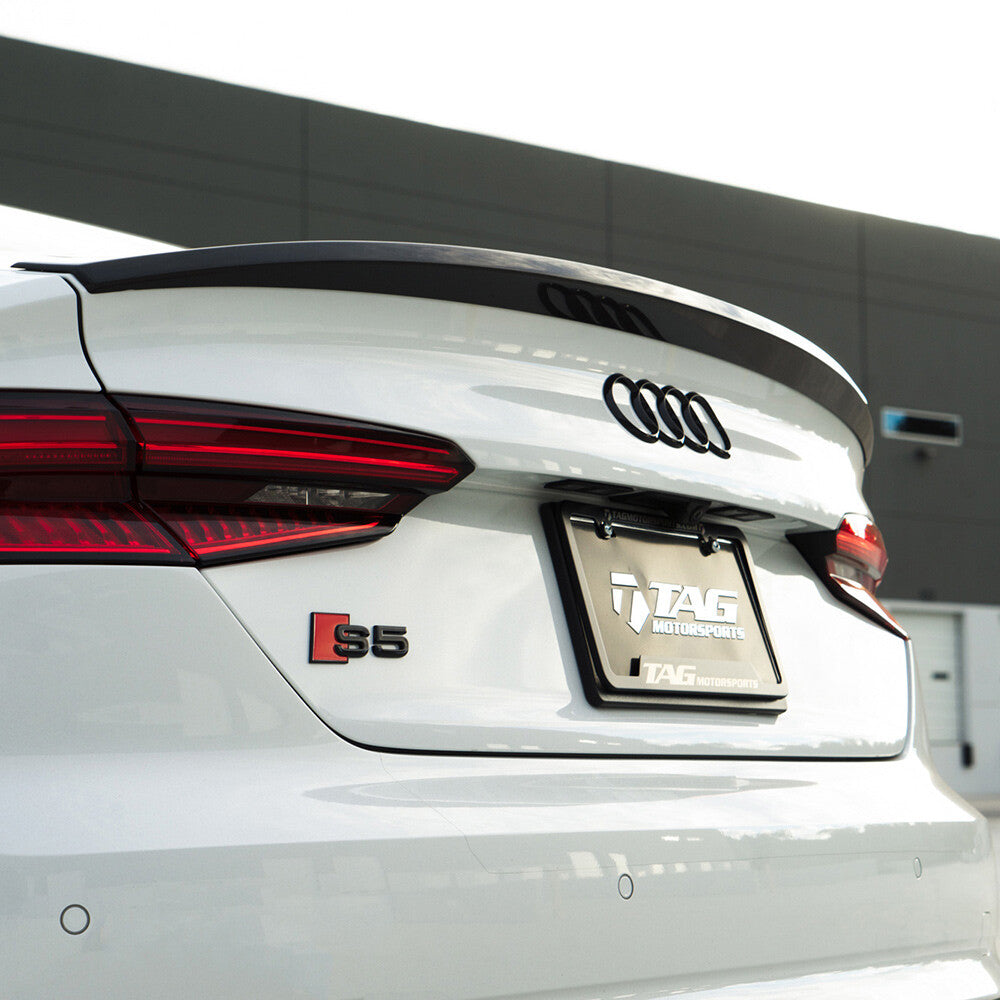 18-21 A5 S5 RS5 Sportback 4 Door Matte Black Trunk Sign Logo Rings Badge Emblem