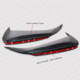 15-20 C-Class W205 4DR Rear Bumper Real Carbon Fiber Side Vents Spoiler Forged