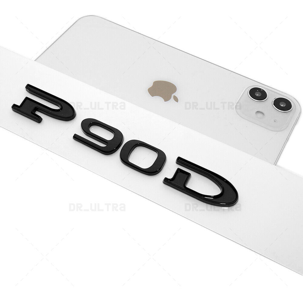 Tesla Rear Liftgate Lid Model P90D Nameplate Logo Badge Emblem Sport Gloss Black