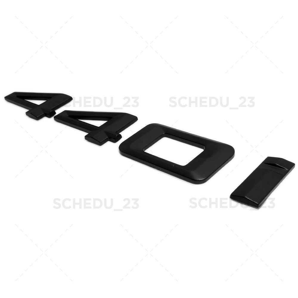 Matte Black BMW 440i Logo Emblem Badge Car Trunk Lid M Power Series Performance
