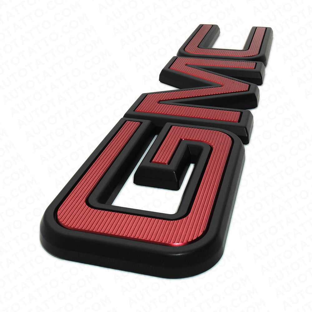 14-19 GMC Sierra Canyon Tailgate Letter Logo Emblem Adhesive Nameplate Black Red