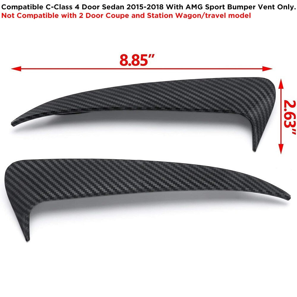 Mercedes C Class W205 4dr Sedan C43 C63 2014-2019 Amg Rear Bumper Air Vent Cover