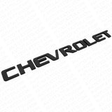 Chevy Chevrolet Truck Lifgate Letter Badge Logo Emblem Matte Black Large Size