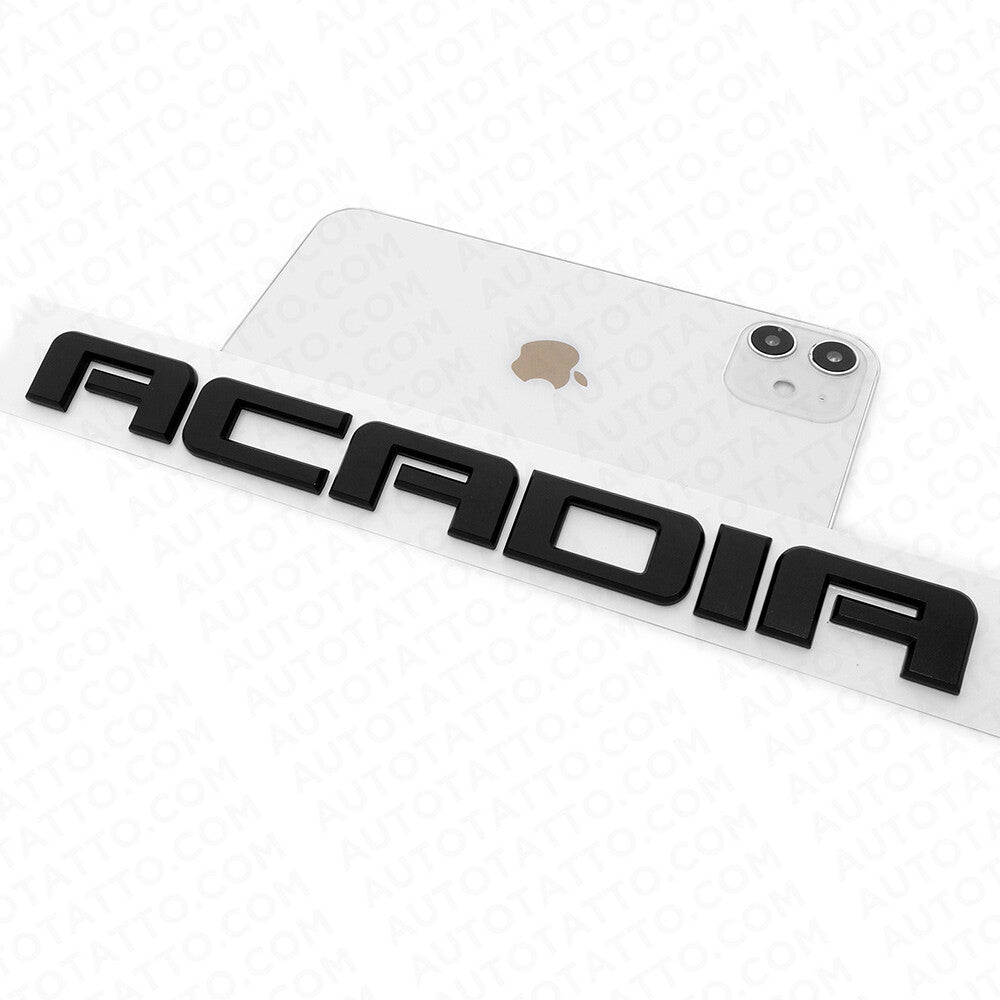 For GMC Acadia Front Door or Rear Liftgate Nameplate Logo Emblem Matte Black