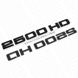 2x Chevy Silverado 2500 HD Fender Nameplates Letter 3D Emblem Z71 Gloss Black