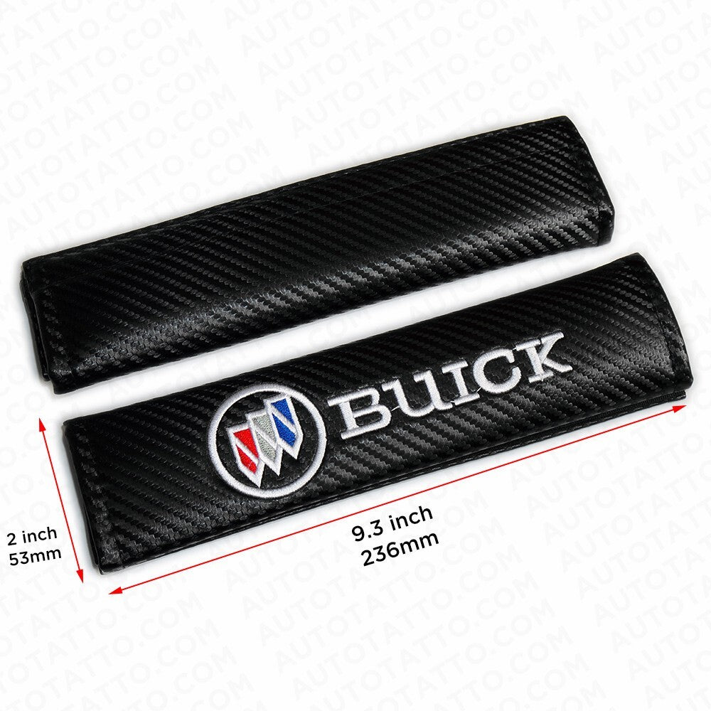 Buick Sport Carbon Car Seat Belt Cover Safety Shoulder Strap Cushion Pad Harness