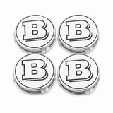 Mercedes Brabus Alloy Wheel Centre Cap Hub Set of 4 Silver 75mm Many Models