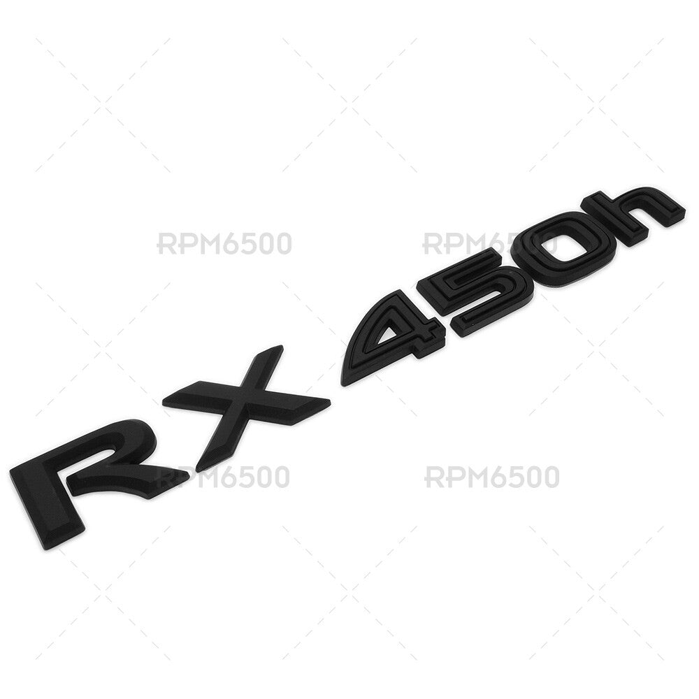 Lexus Liftgate Matte Black RX 450h Letter Logo Badge Car Emblem Replace F-Sport
