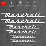 For Maserati Sport Car Wheels Brake Caliper Sticker Decal Logo Decoration White
