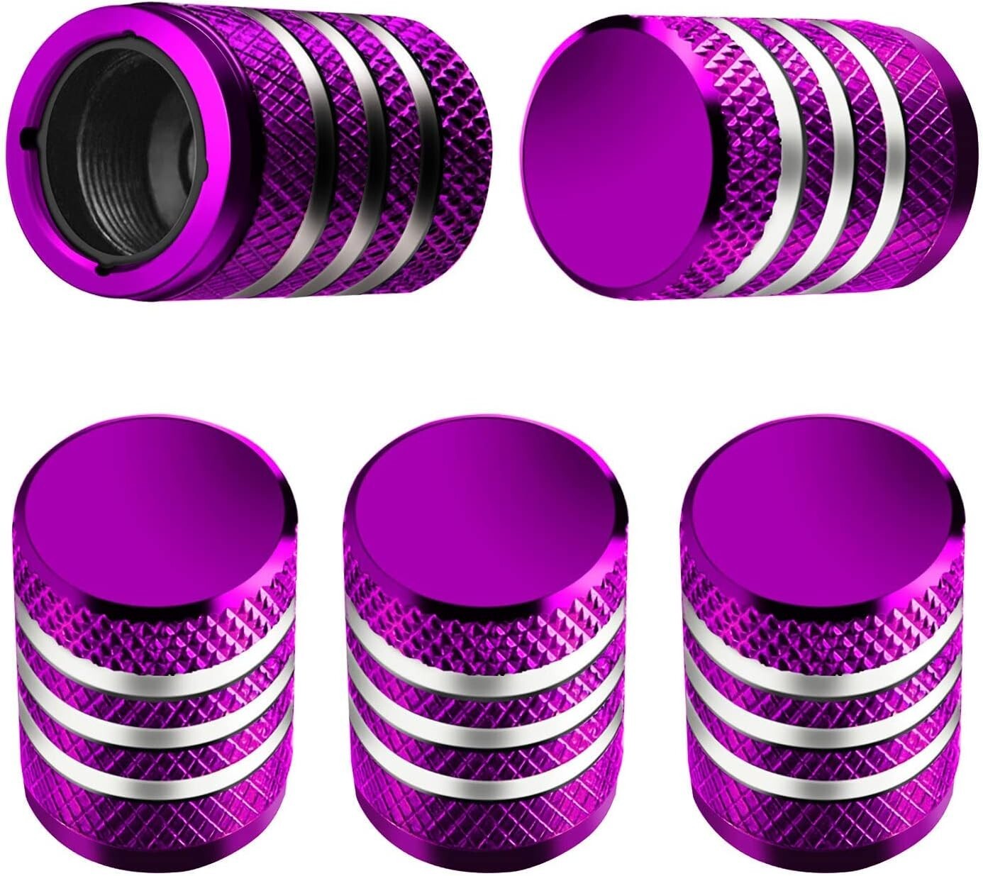5 Pack Tire Valve Stem Caps Cover Universal Fit for Auto Car Truck Multi- Color