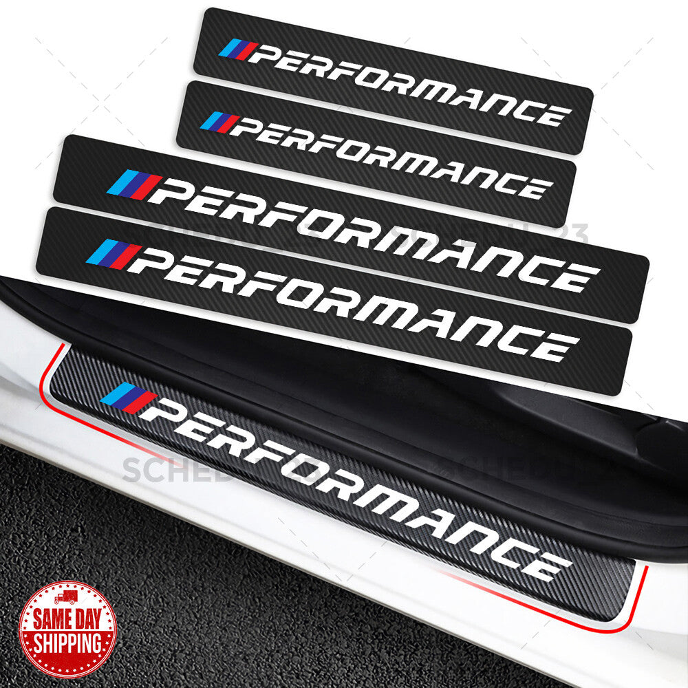 BMW M Performance Door Plate Sill Scuff Cover Scratch Decal Sticker Protector