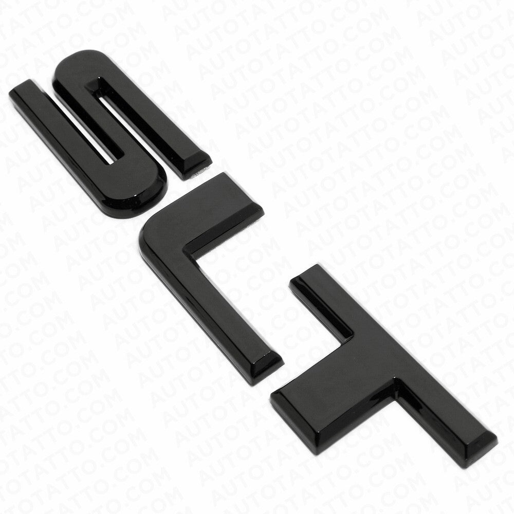 14 - 20 GMC SLT Tailgate Door Letter Nameplate Emblem Logo Badge Gloss Black