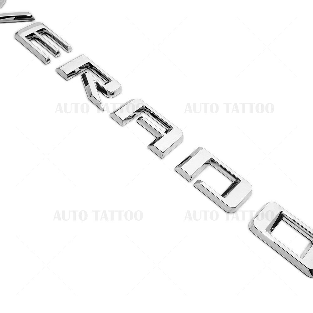 19-21 OEM Chrome Silverado 1500 Tailgate Letter Logo Emblem Badge Z71 LT LTZ