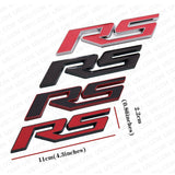 3D Fashion Metal RS Car Decal Badge Emblem Sticker for Chevry Auto Decoration