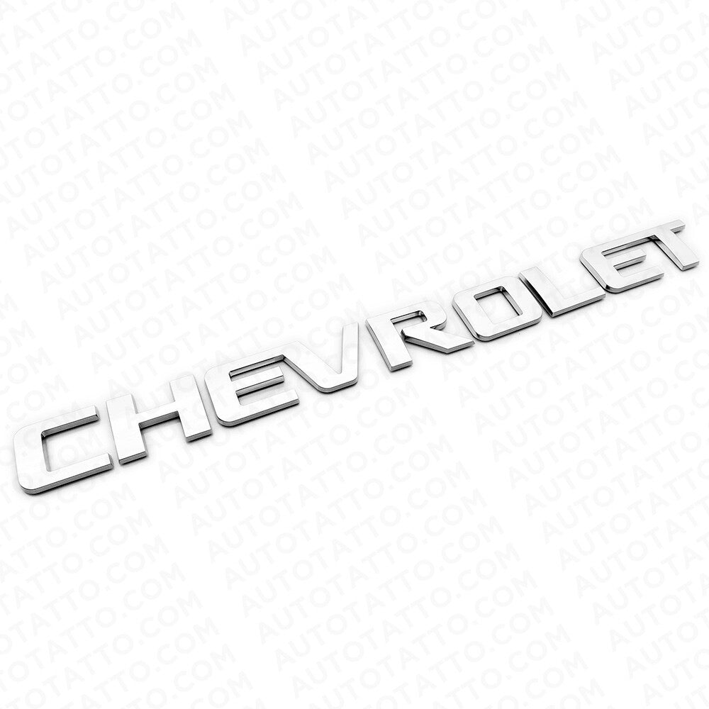 Chevy Chevrolet Truck Lifgate Letter Badge Logo Emblem Chrome Large Size