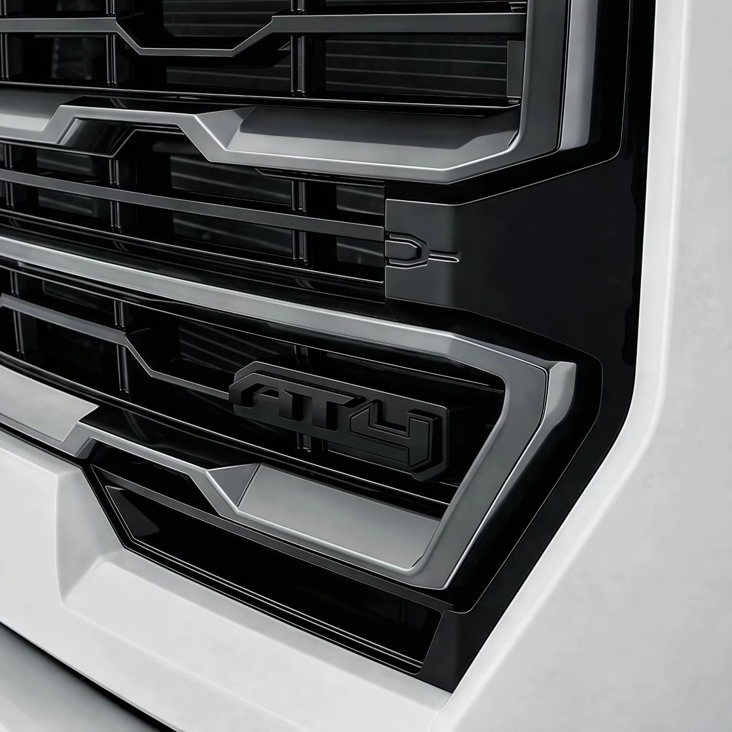 Grille AT4 Emblem Badge for 2024-2025 GM Sierra 2500HD 3500HD AT4 Gloss Black