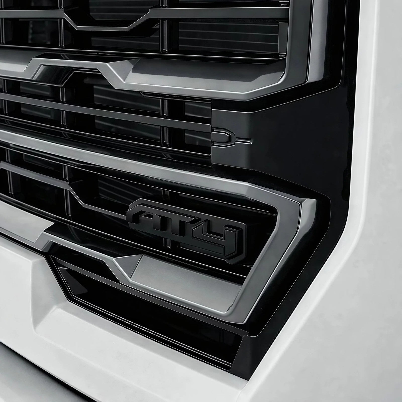 Grille AT4 Emblem Badge for 2024-2025 GM Sierra 2500HD 3500HD AT4 Gloss Black