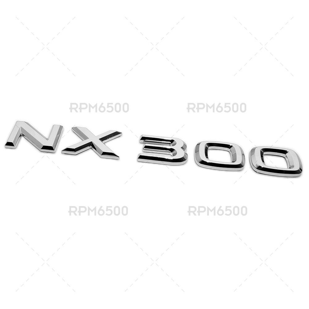Lexus Liftgate OEM Chrome NX 300 Letter Logo Badge Car Emblem Replace F-Sport