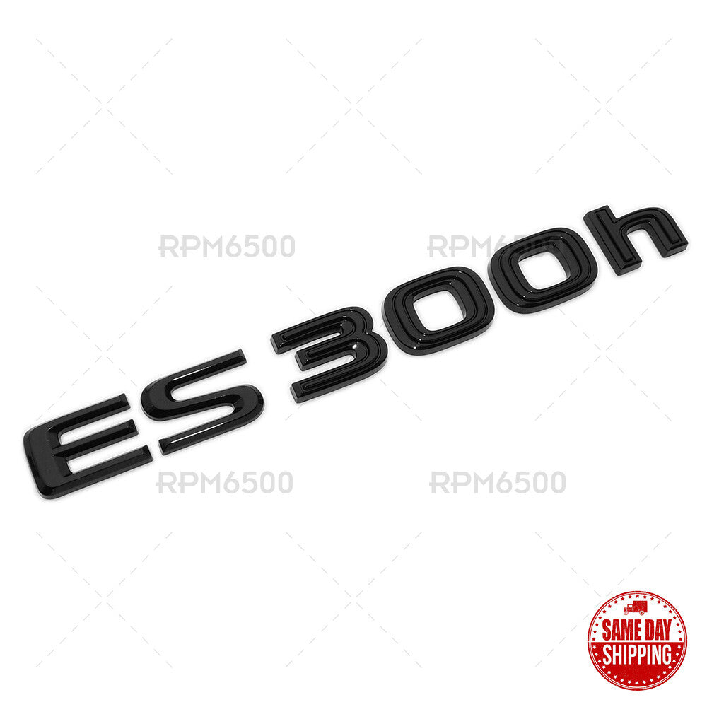 For Lexus Trunk Gloss Black ES 300h Letter Logo Badge Car Emblem Hybrid F-Sport