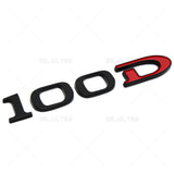 Tesla Rear Liftgate Lid Model 100D Nameplate Logo Badge Emblem Sport Black Red