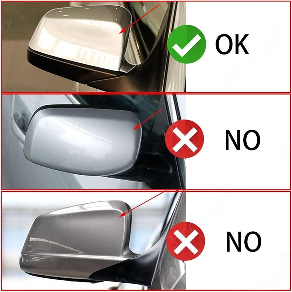 Gloss Black Side Mirror Cover For 2007-2013 BMW E60 F07 F10 E63 E64 F12 F13