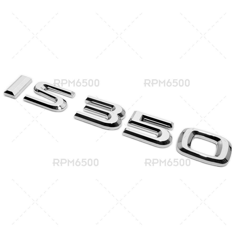 Lexus Trunk Lid IS 350 Letter Logo Badge Decal Emblem Car F-Sport OEM Chrome