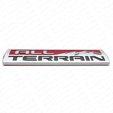 Chevy GMC All Terrain Rear Tailgate Letter Nameplate Emblem Badge Sport Chrome