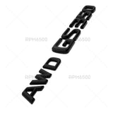 For Lexus Rear Trunk AWD GS 350 Letter Logo Badge Car Emblem F-Sport Gloss Black