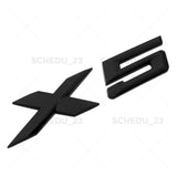 14-26 Gloss Black BMW X5 Rear Liftgate Letter Emblem Badge Trunk ABS  /M Sport