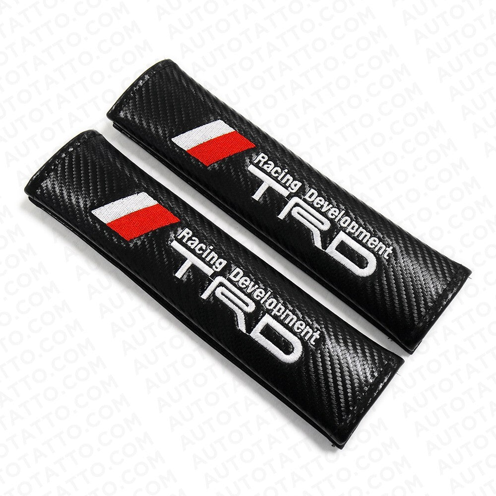 Universal Car Carbon Seat Belt Cover Safety Shoulder Strap Cushion Pad Harness
