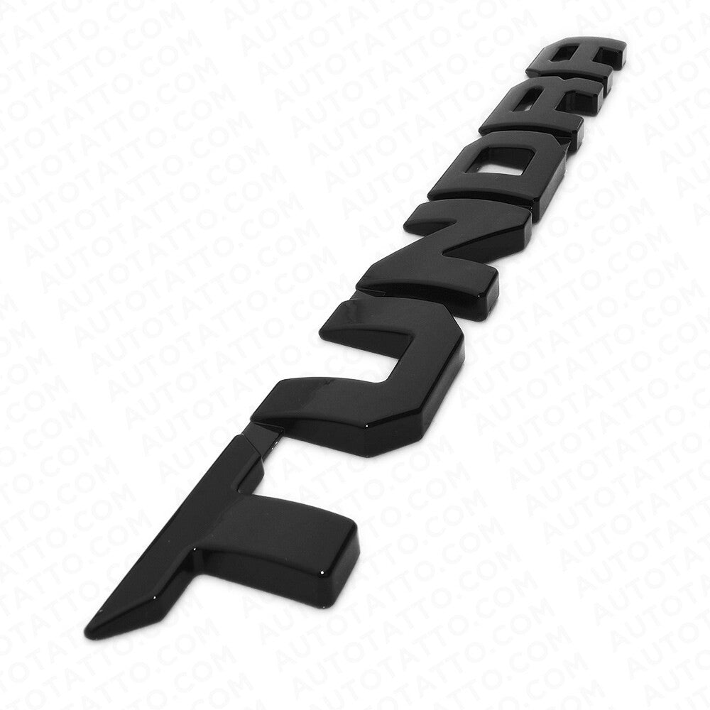 2pcs 13-21 Gloss Black Tundra Letter Side Fender Nameplate Emblem Badge Logo