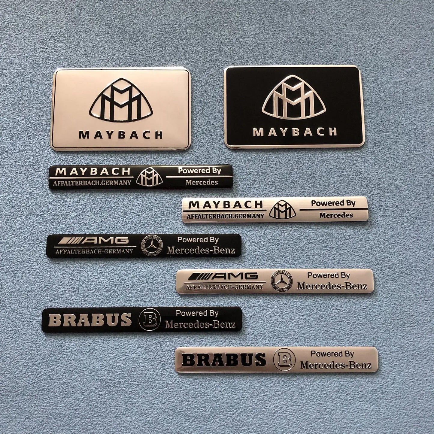 Car Emblem Sticker For Mercedes Benz AMG Brabus Maybach Smart W204 GLC CLA GLK