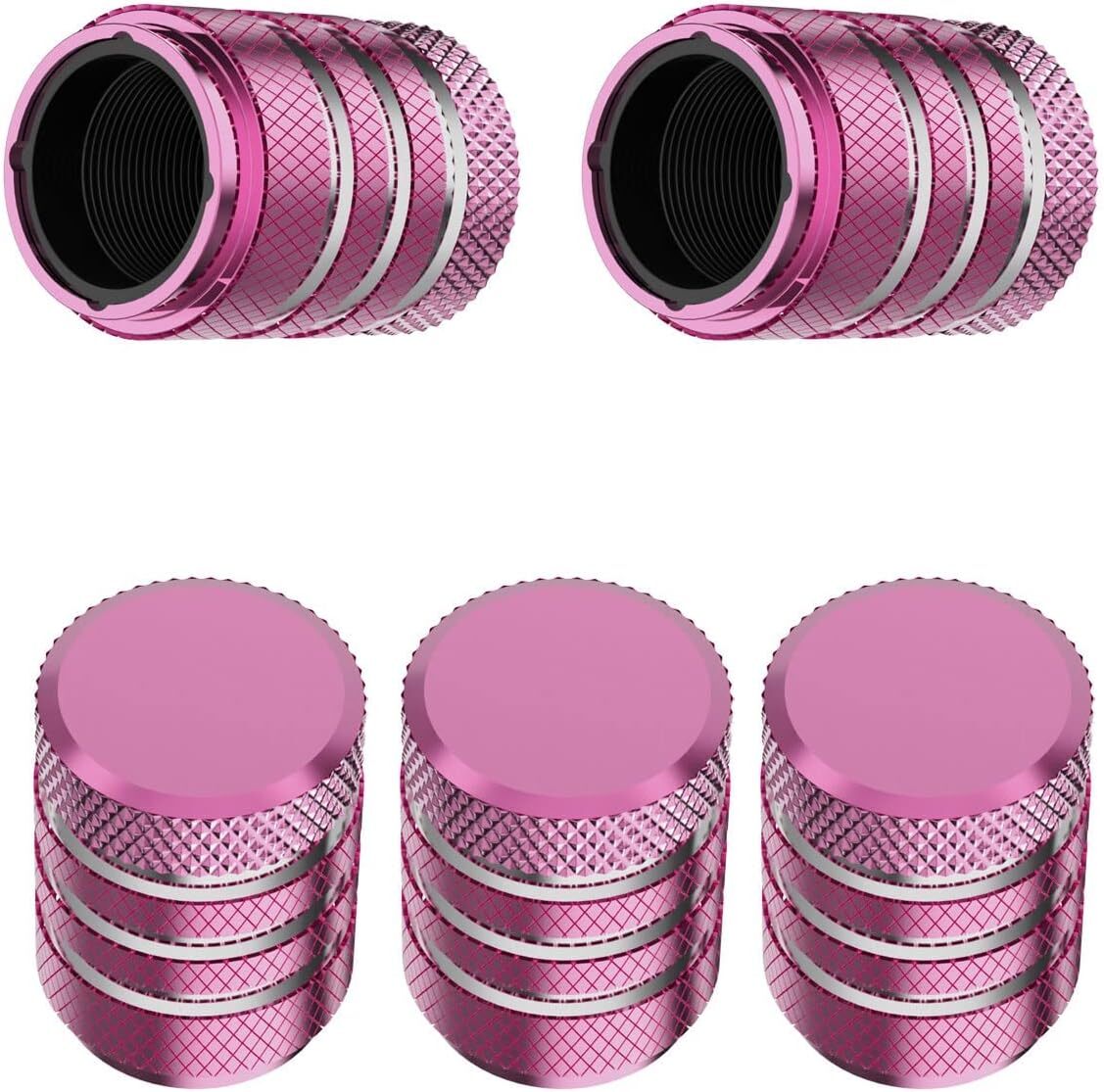 5 Pack Tire Valve Stem Caps Cover Universal Fit for Auto Car Truck Multi- Color