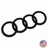 04-10 AUDI A8 S8 Q7 Matte Black Trunk Lid Luggage Ring Sign Badge Logo Emblem